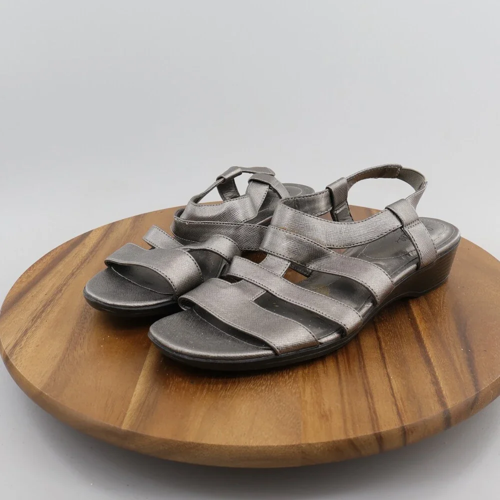 Women Life Stride Sandal Gray Size 8 - Picture 1 of 10